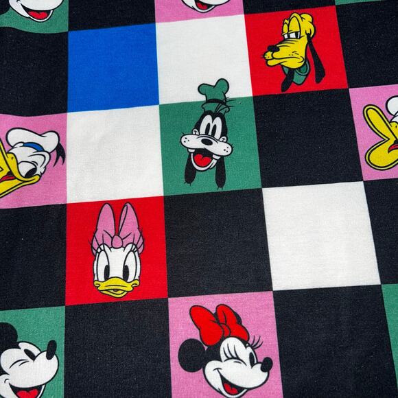 Disney Pat Pat Mickey and Friends checkered graphic t-shirt 11-12 Minnie,daisy, - Picture 3 of 5